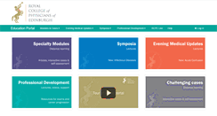Desktop Screenshot of learning.rcpe.ac.uk